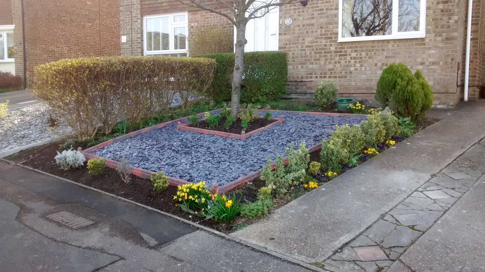 Creating low maintenance front gardens in Rainham, Kent