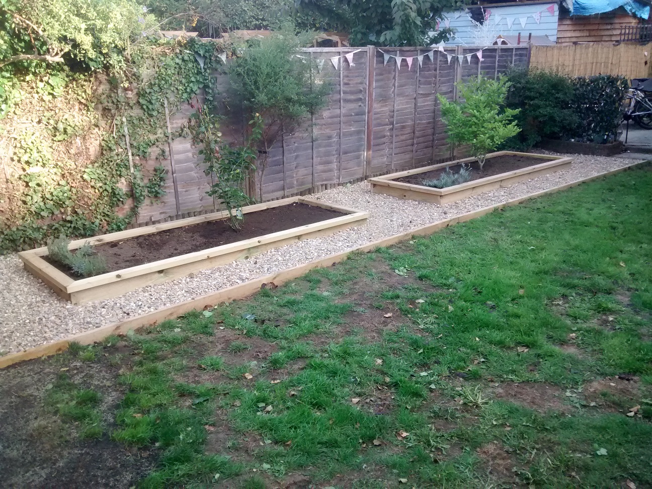 Two raised beds finished
